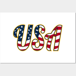 USA Patriotic Red White and Blue Stars and Stripes Posters and Art